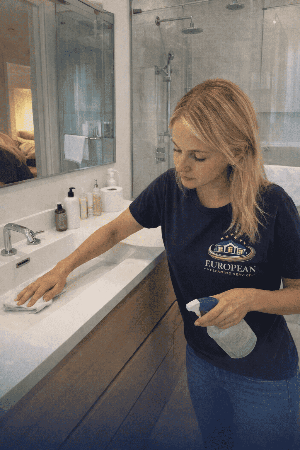 Professional cleaner from European Cleaning Service